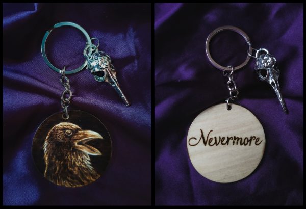 Nevermore Keychain